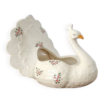 Vase ou cache pot paon