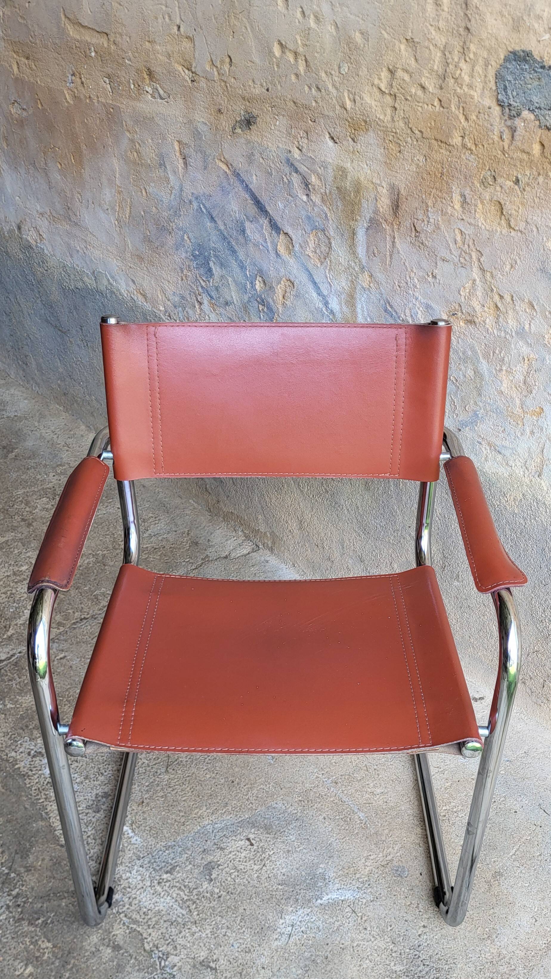 Leather Cantilever Chair