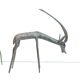 Brass gazelle couple
