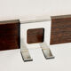 Coat rack in rosewood and metal