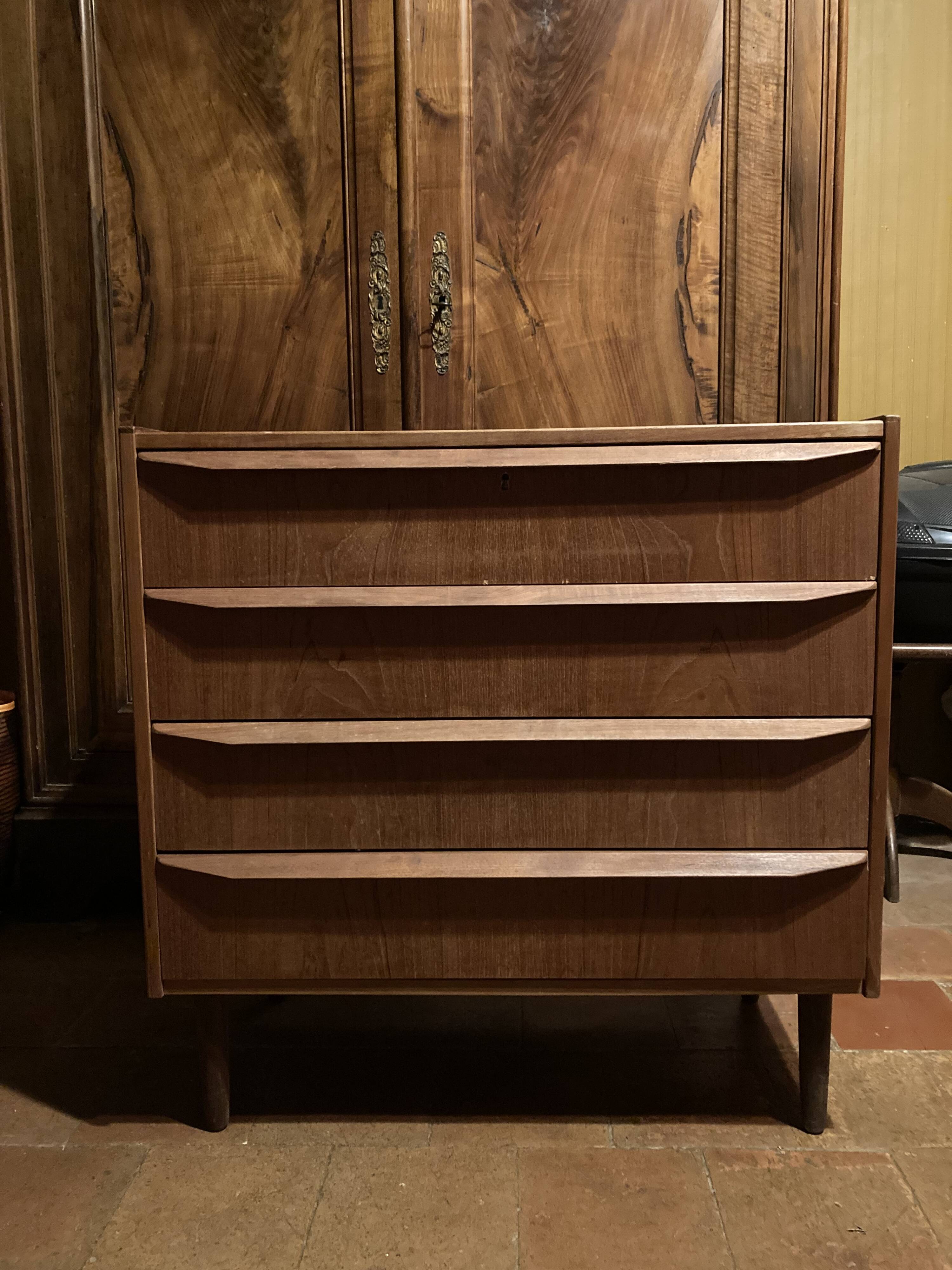 Vintage Scandinavian style chest of drawers