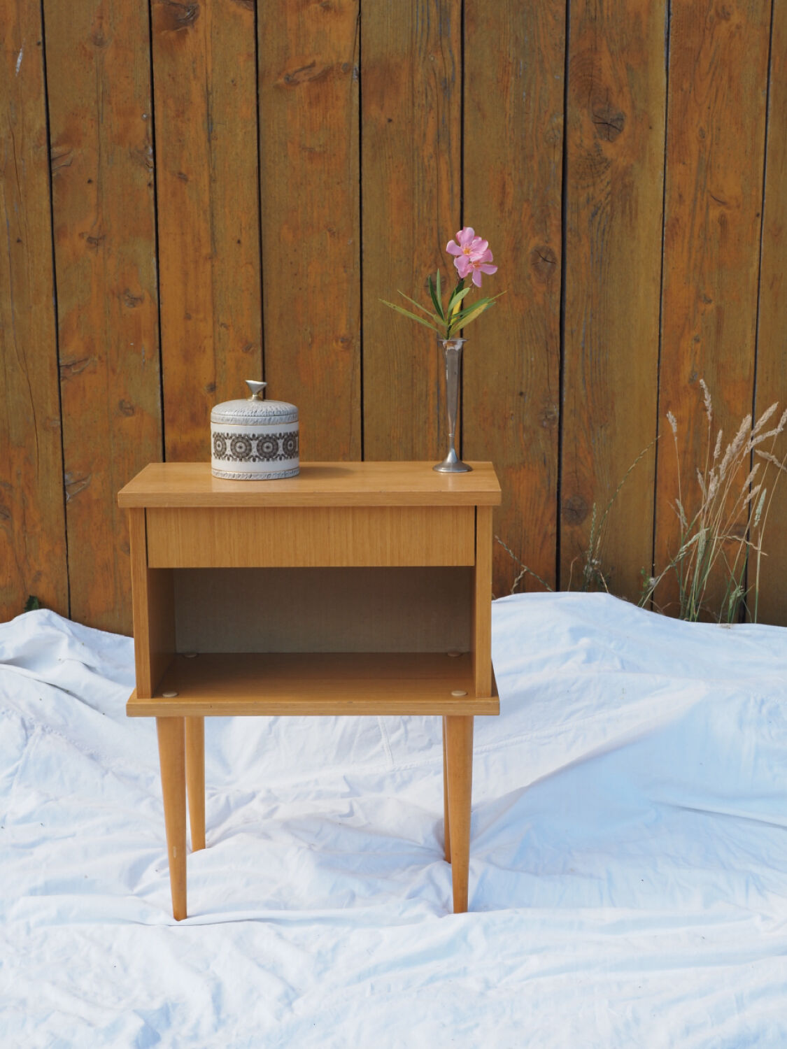 Scandinavian bedside table from the 70s