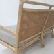 3-seater rattan and canning sofa