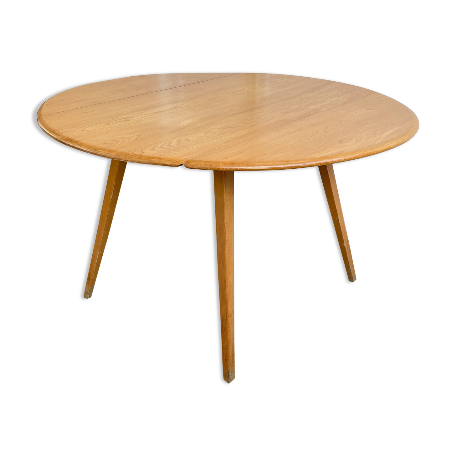 Round Ercol table with flaps