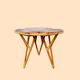 Janine Abraham Rattan Tripod Coffee Table