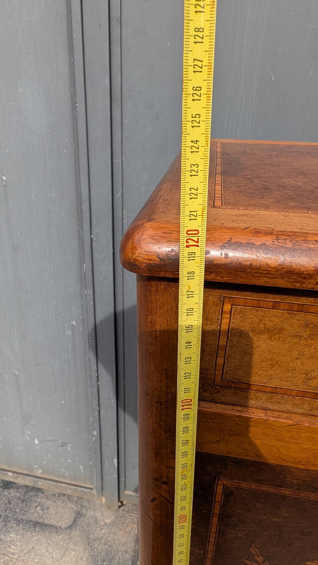 Antique marquetry secretary in Louis XVI style – late 19th / early 20th century