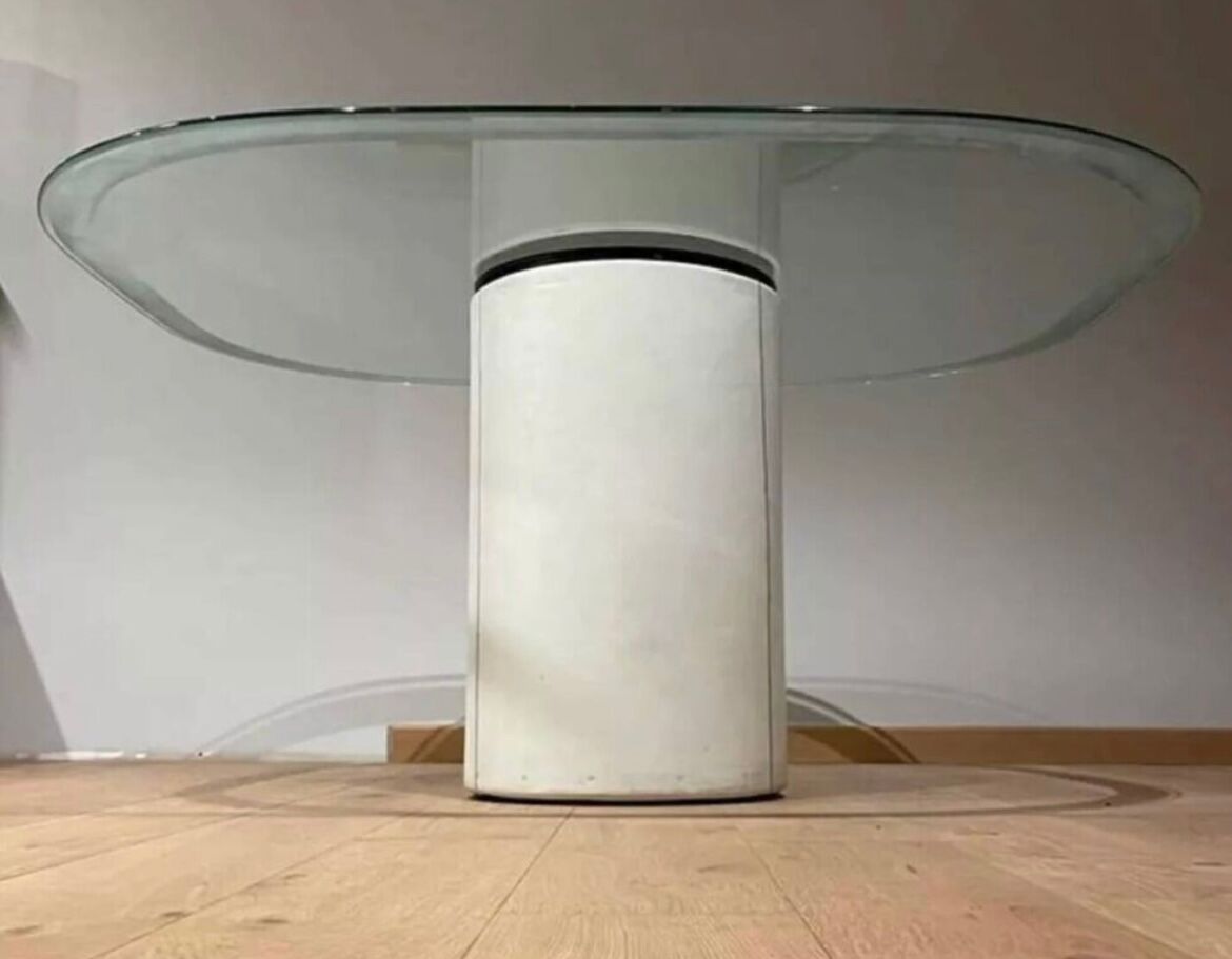 Vintage “Alto” dining table, Tobia Scarpa B&B Italia 1973