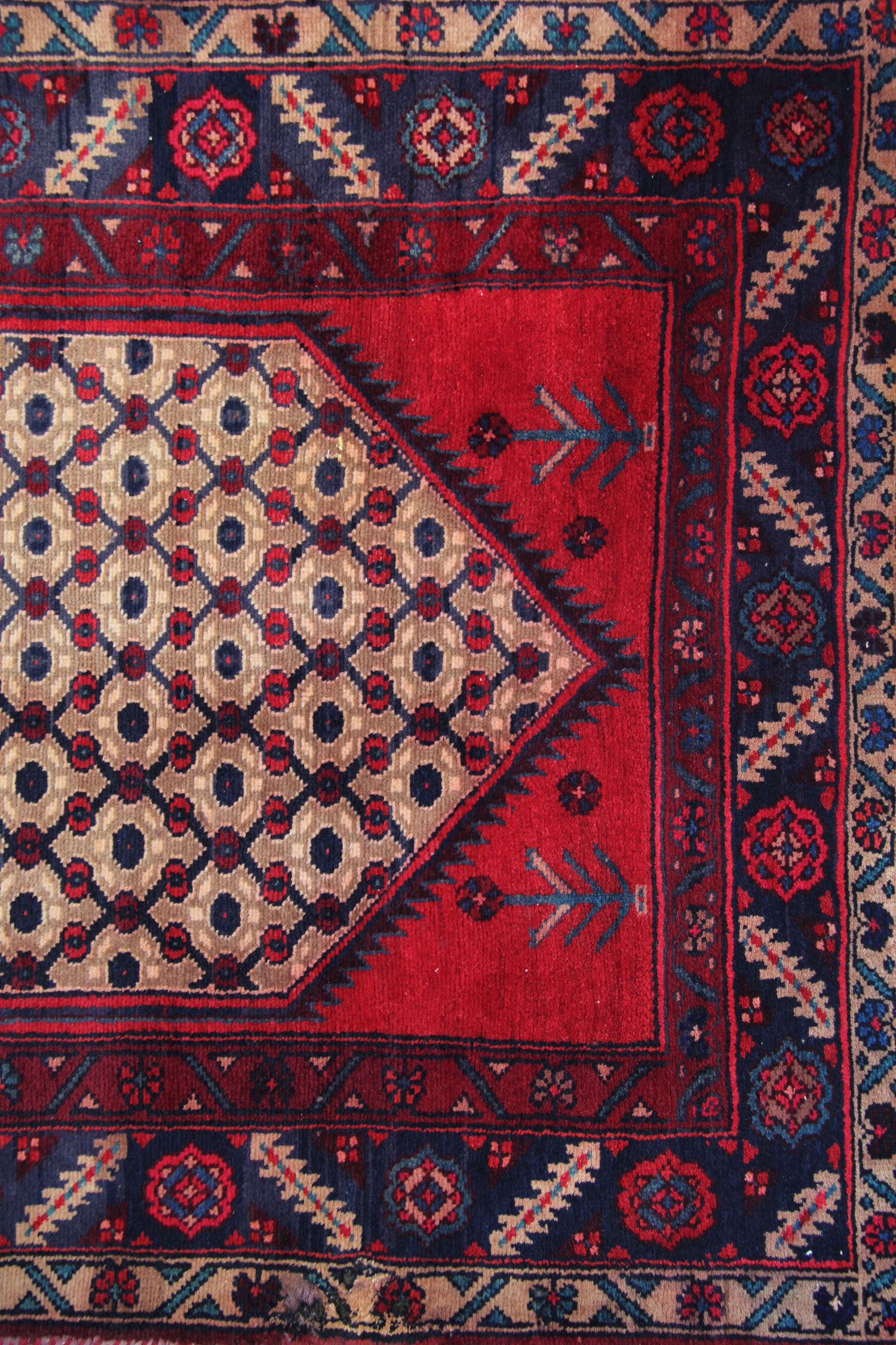 Rug handwoven oriental persian carpet 115x260cm