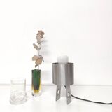 Lampe de table année 70 inox formes géométriques
