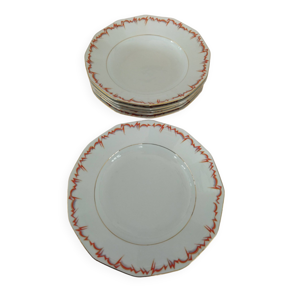 6 assiettes creuses en porcelaine Schwarzenhammer