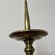 Pair of Large Brass Altar Candlesticks with Baluster Shaft and Tripod Base