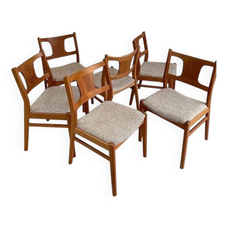 Set of 6 Scandinavian chairs