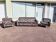 3-seater sofa + 2 vintage armchairs in multicoloured fabric retro design