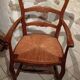 Antique mulched armchair