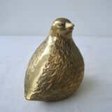 Old brass quail
