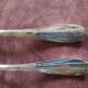 Silvered metal cutlery