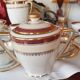 Vilatte Limoges Porcelain Coffee Service 13 Pieces, 11 People 1950