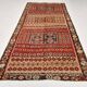 6x12 Dark Burgundy Long Wide Handwoven Turkish Kilim Rug Carpet, 168x354 Cm