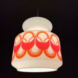 Vintage pattern glass pendant lamp