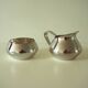 1960s Bauhaus Wagenfeld Silver Plate Sugar Cream Serving Set