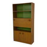 Bookcase with integrated desk/bar, 60s-70s design