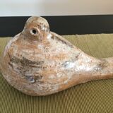 Pairs of birds in ceramic signed