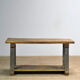 Industrial oak work table, circa 1950