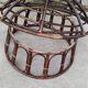 Set of 3 Vintage Rattan Half-Spherical Armchairs