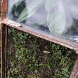 Industrial arched metal windows L73xH110 19th century glass roof