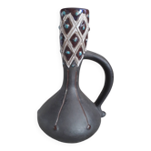 Vintage ceramic vase in ethnic style