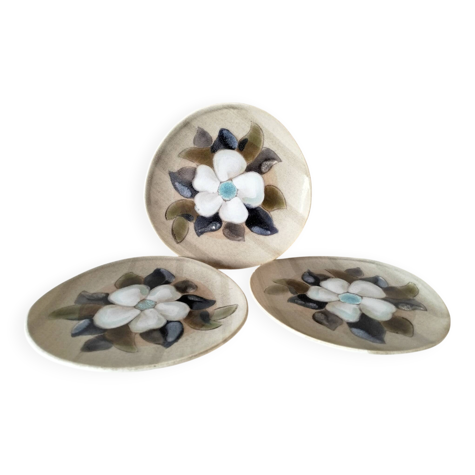 Lot de 3 assiettes Pornic