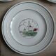 Set of 5 antique dessert plates St Amand décor Flanders
