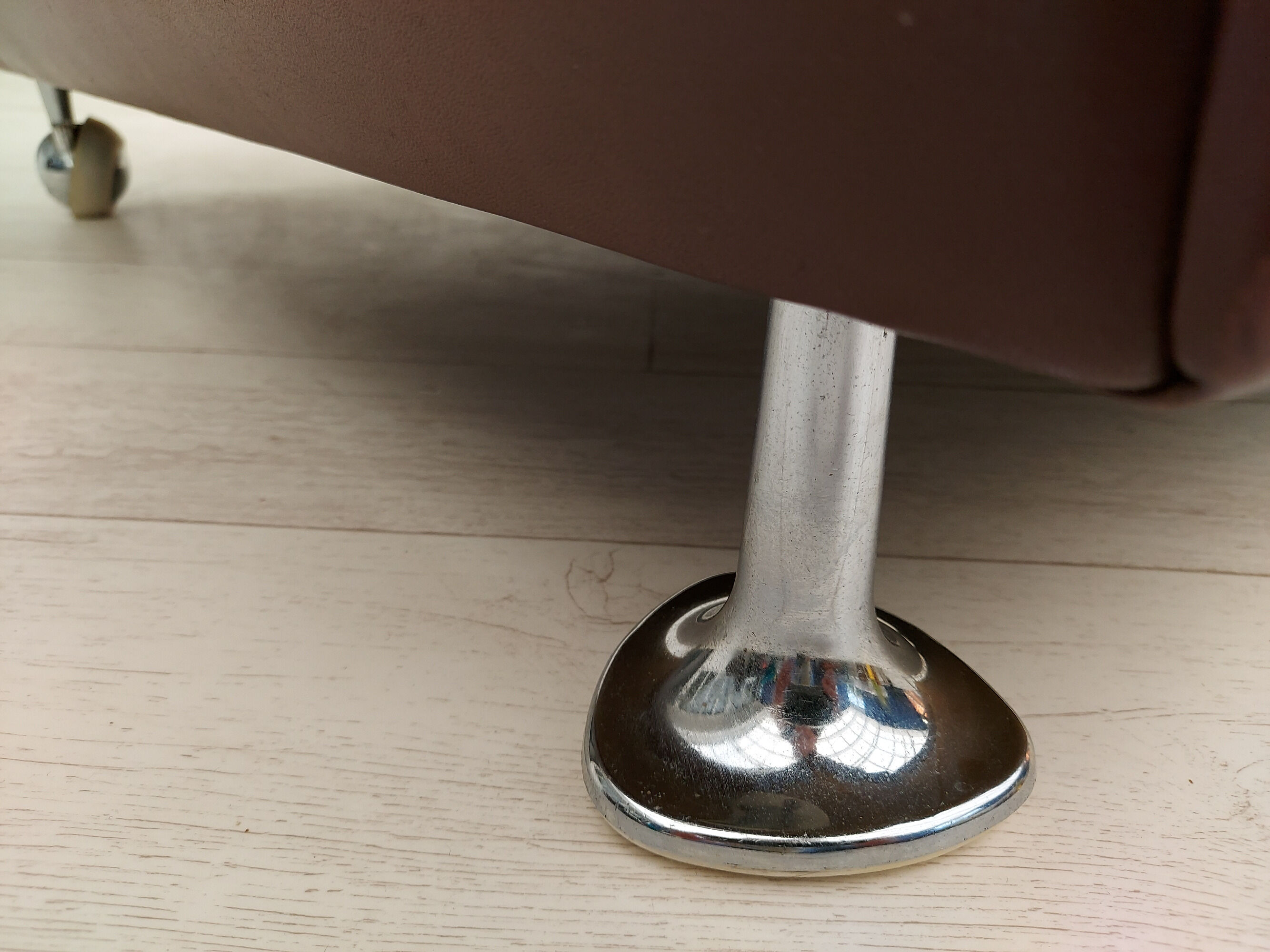 Danish 3-seater sofa, 70s, leather, original good condition