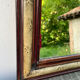 Mirror louis philippe old nineteenth in brown and beige wood