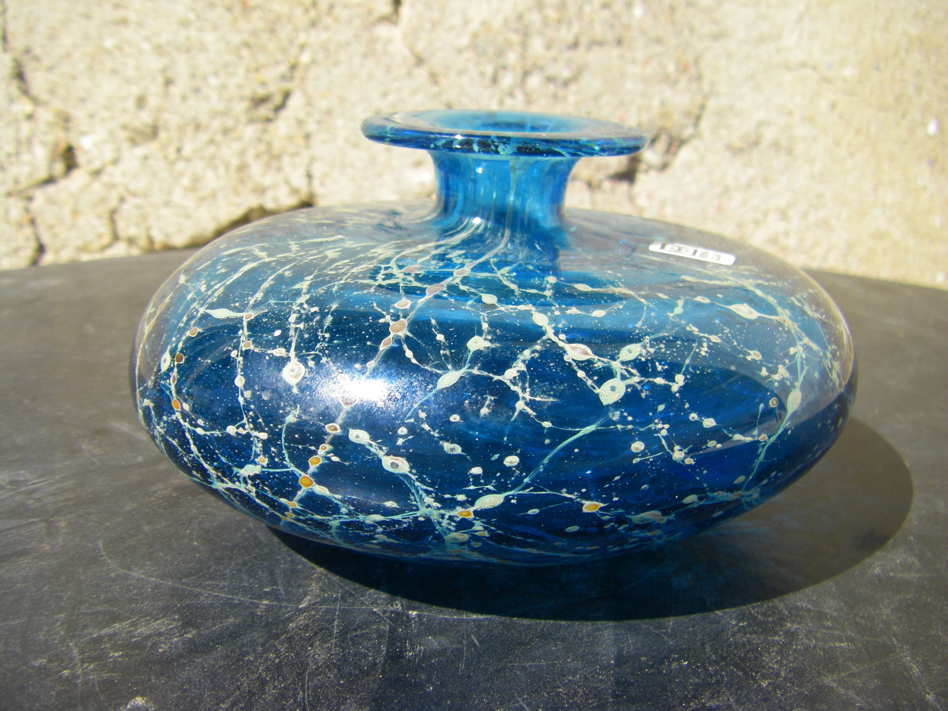Vase en verre vintage