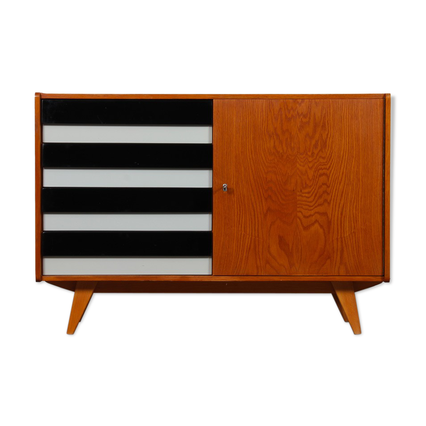 Oak chest of drawers by Jiri Jiroutek, model U458, 1960s