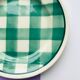Small green tile plate new givors faiencerie