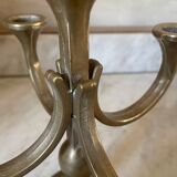 Solid Brass Brutalist Chandelier