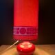 Lampe vintage rouge