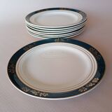 Assiettes plates Céranord, modèle Kléber