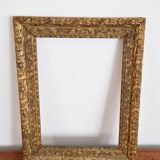 Italian style frame in wood and gilded stucco Period 19th