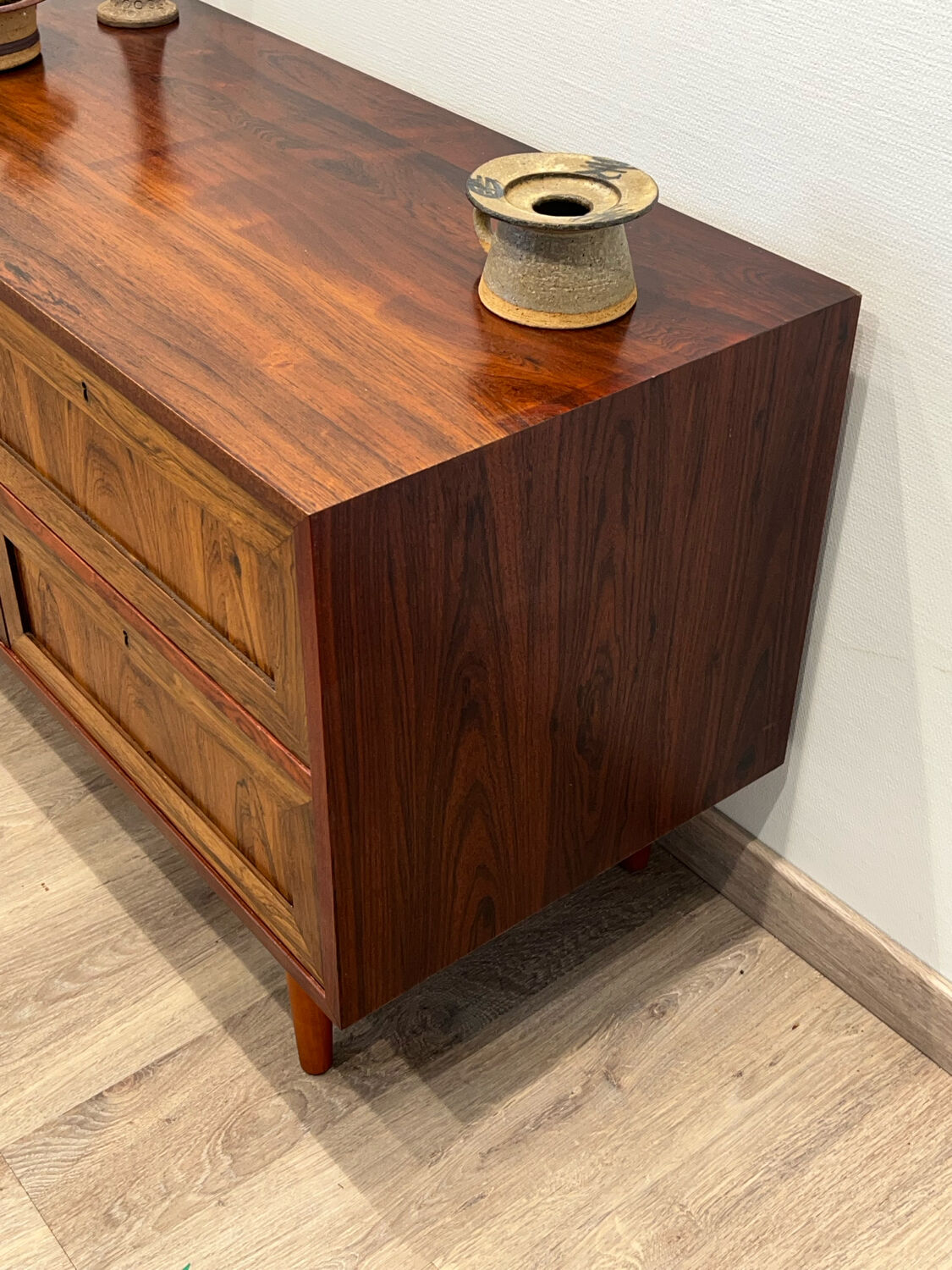 Low Scandinavian cabinet in Rio rosewood