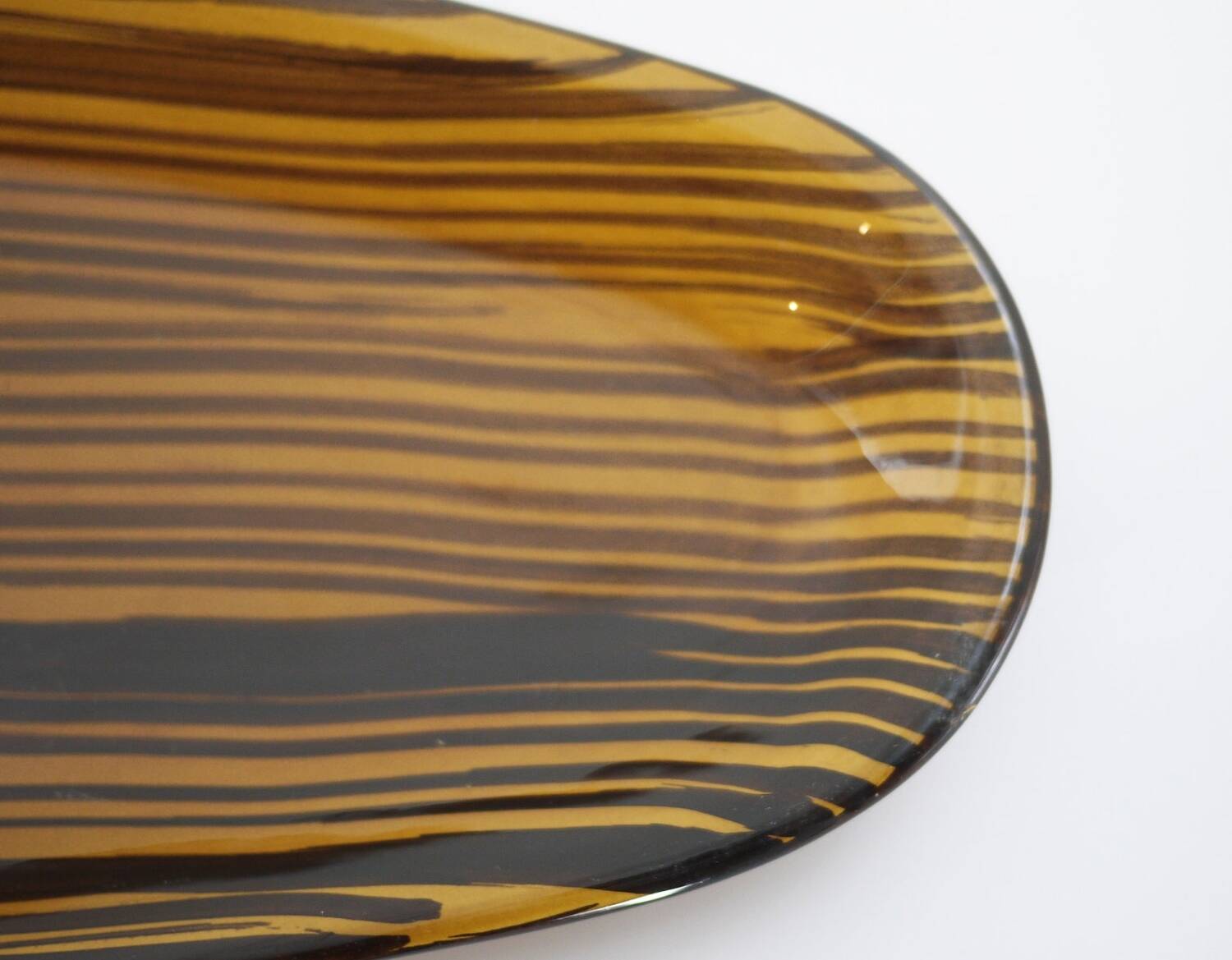 Grand plat vintage en céramique Domino Design by Sarreguemines