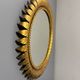 Midcentury bohemian Hollywood Regency Spanish gilt metal sun mirror, 1960s