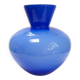 Large Italian vase in blue opaline.