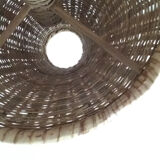 Pair of wicker lamps