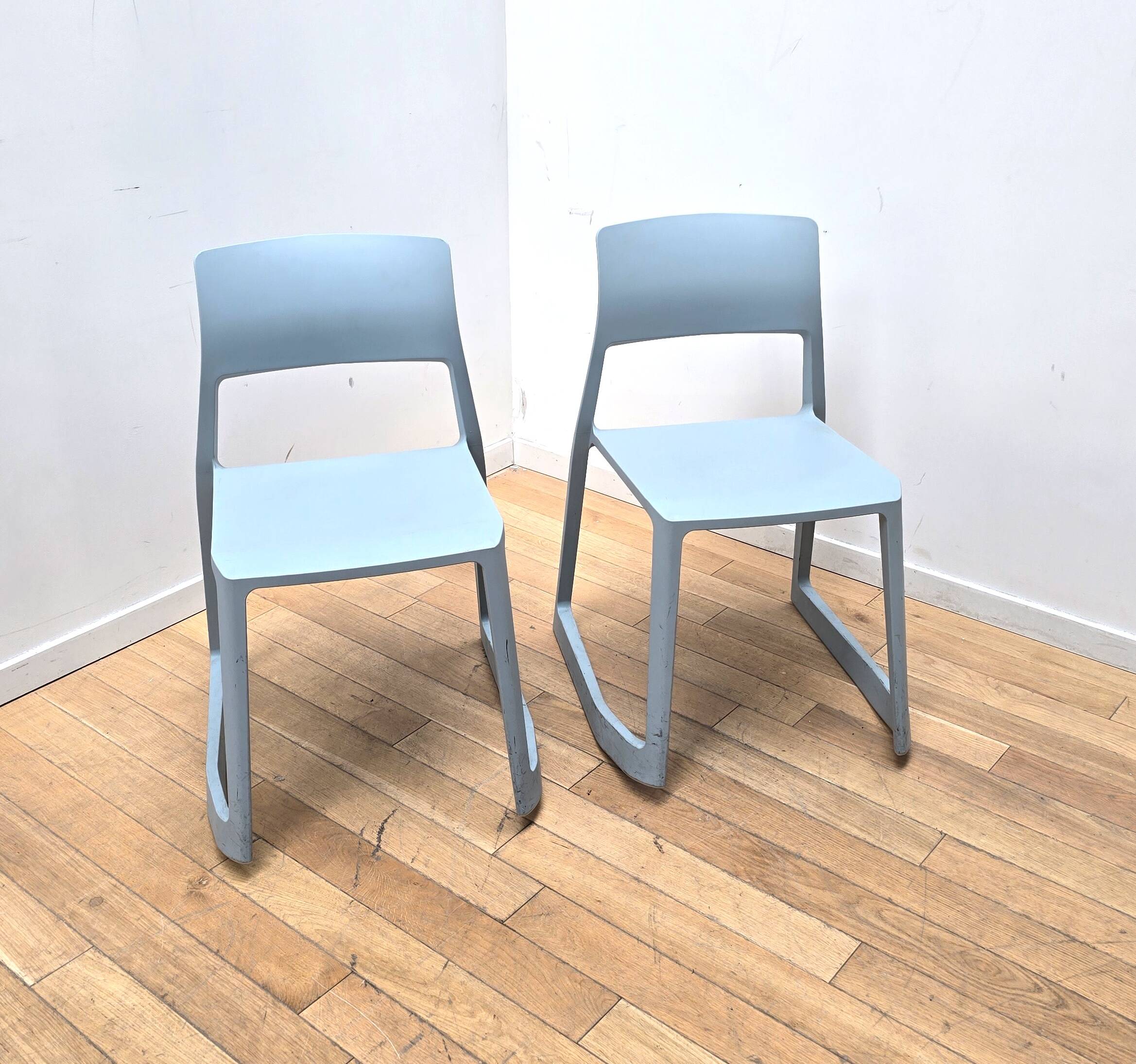 Set of 3 Tip Ton chairs, Vitra