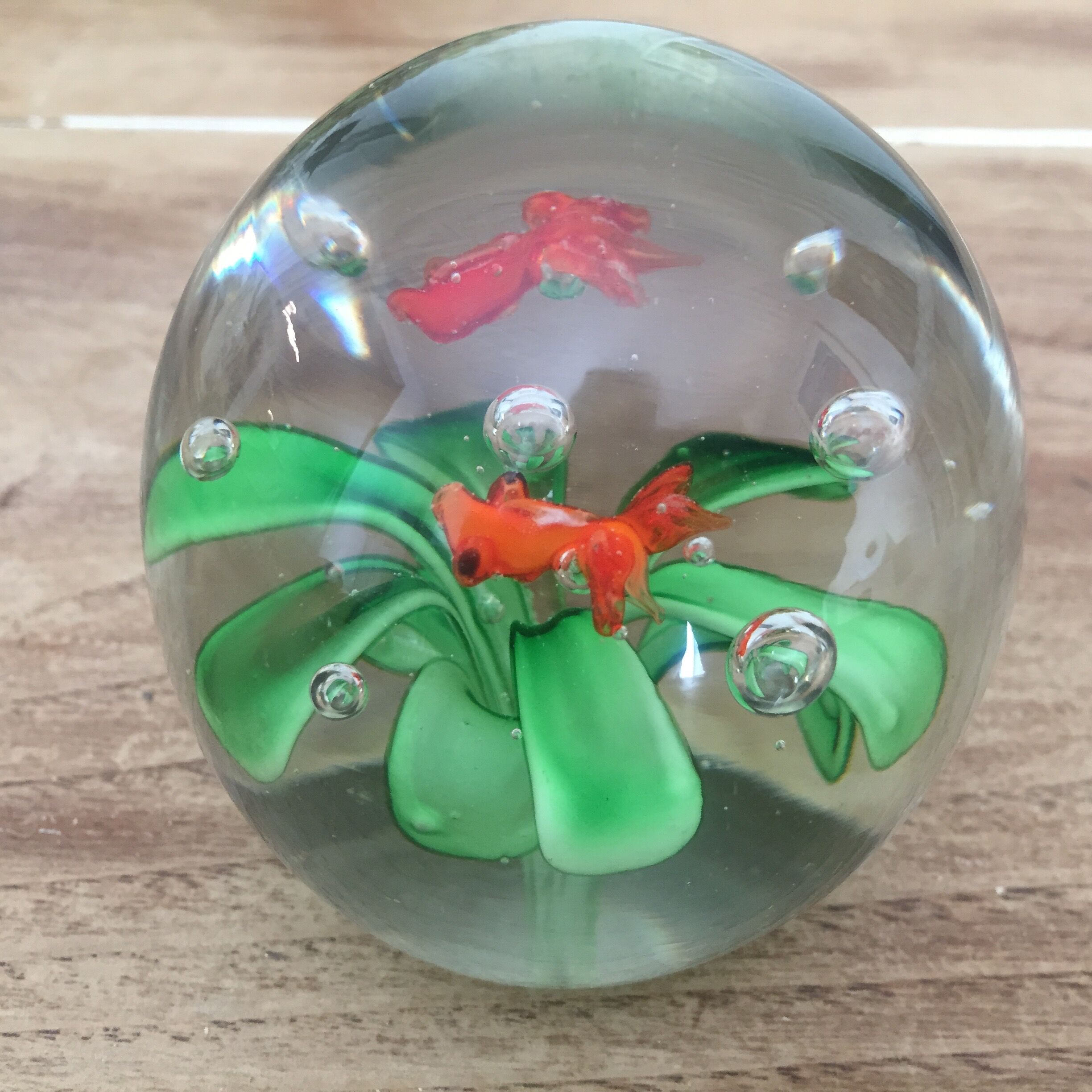 5 balls sulfide paperweight