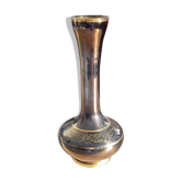 Vase en verre couleur cuivre et or
