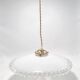 Suspension en opaline blanche